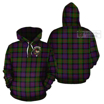 MacDonald (McDonald) Tartan Cotton Hoodie with Family Crest