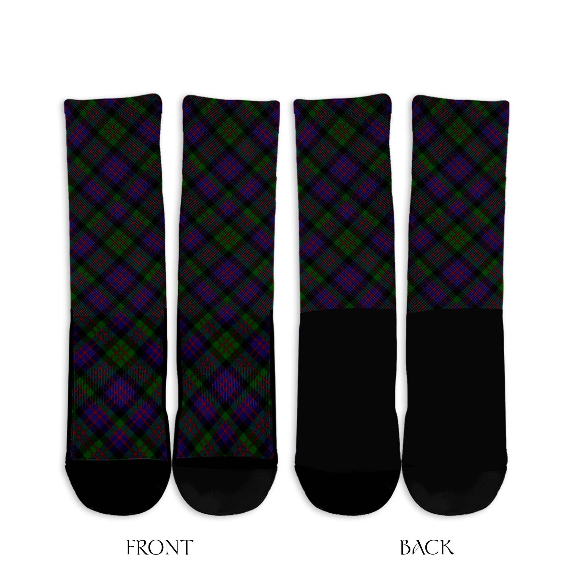 MacDonald Tartan Crew Socks Cross Tartan Style - Tartanvibesclothing