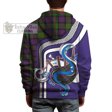 MacDonald (McDonald) Tartan Hoodie with Epic Bagpipe Style