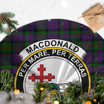 MacDonald (McDonald) Tartan Christmas Tree Skirt with Family Crest