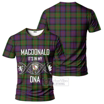 MacDonald (McDonald) Tartan T-Shirt with Family Crest DNA In Me Style