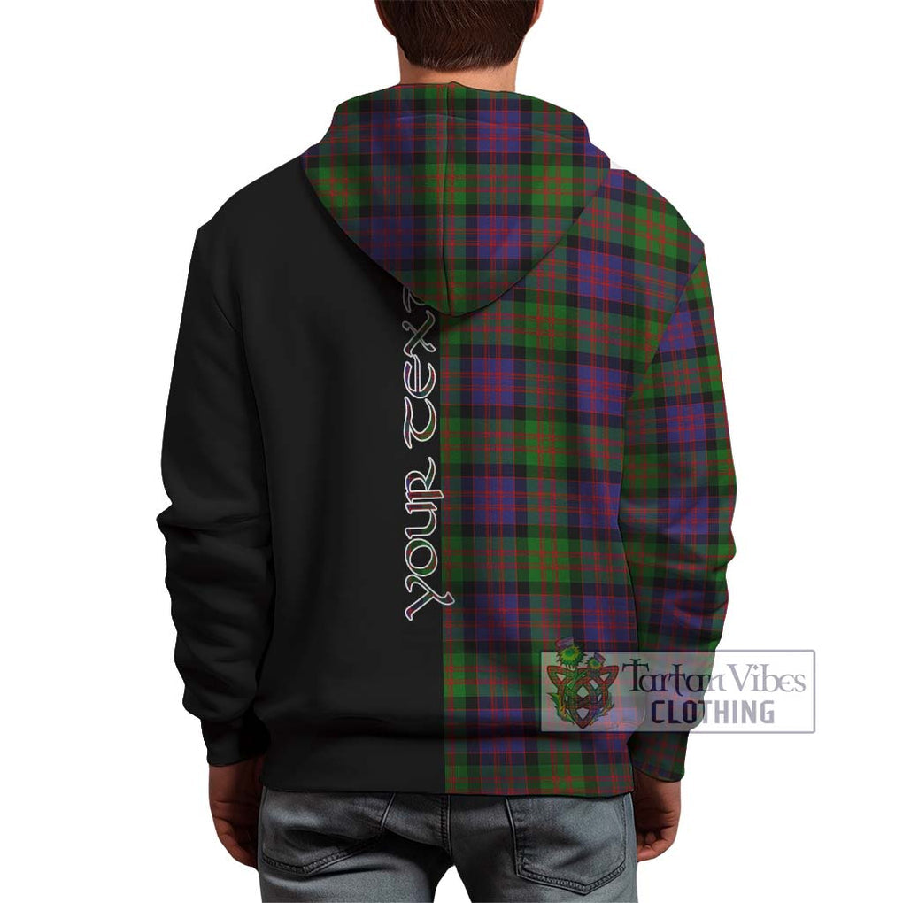 MacDonald (McDonald) Tartan Hoodie with Family Crest and Half Of Me Style - Tartanvibesclothing Shop