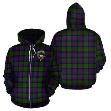 MacDonald (McDonald) Tartan Hoodie with Family Crest