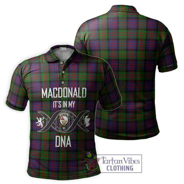 MacDonald (McDonald) Tartan Polo Shirt with Family Crest DNA In Me Style