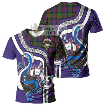 MacDonald (McDonald) Tartan T-Shirt with Epic Bagpipe Style