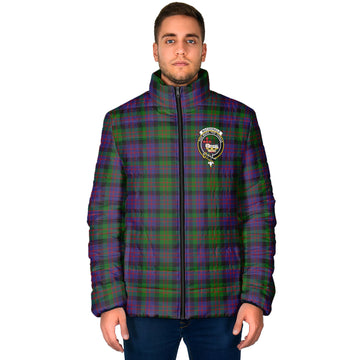 MacDonald (McDonald) Tartan Padded Jacket with Family Crest