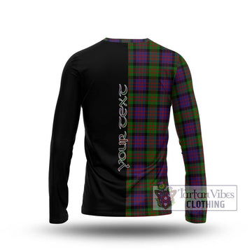 MacDonald (McDonald) Tartan Long Sleeve T-Shirt with Family Crest and Half Of Me Style