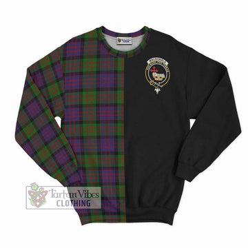 MacDonald (McDonald) Tartan Sweatshirt with Family Crest and Half Of Me Style - Tartan Vibes Clothing