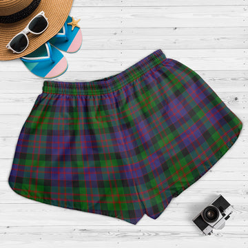 MacDonald (McDonald) Tartan Womens Shorts with Family Crest