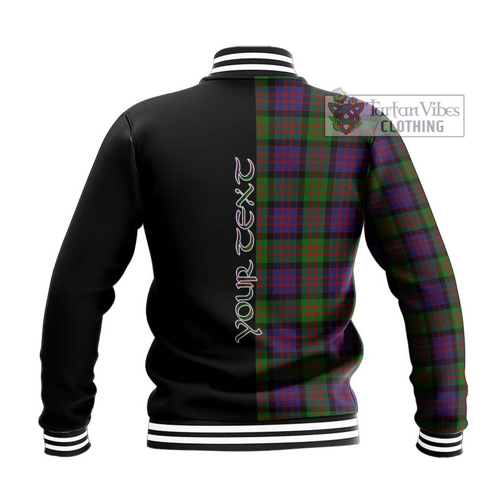 MacDonald (McDonald) Tartan Baseball Jacket with Family Crest and Half Of Me Style - Tartanvibesclothing Shop