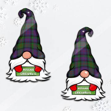 MacDonald (McDonald) Gnome Christmas Ornament with His Tartan Christmas Hat