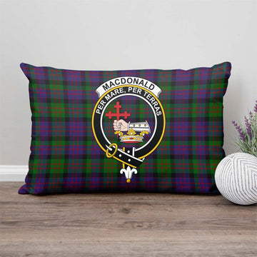 MacDonald (McDonald) Tartan Pillow Cover with Family Crest