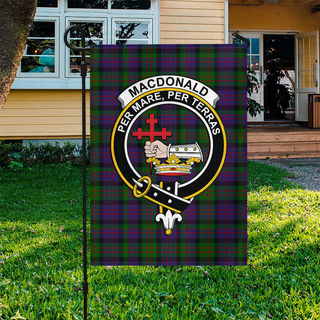 MacDonald (McDonald) Tartan Garden Flag with Family Crest Garden Flag - Tartan Vibes Clothing