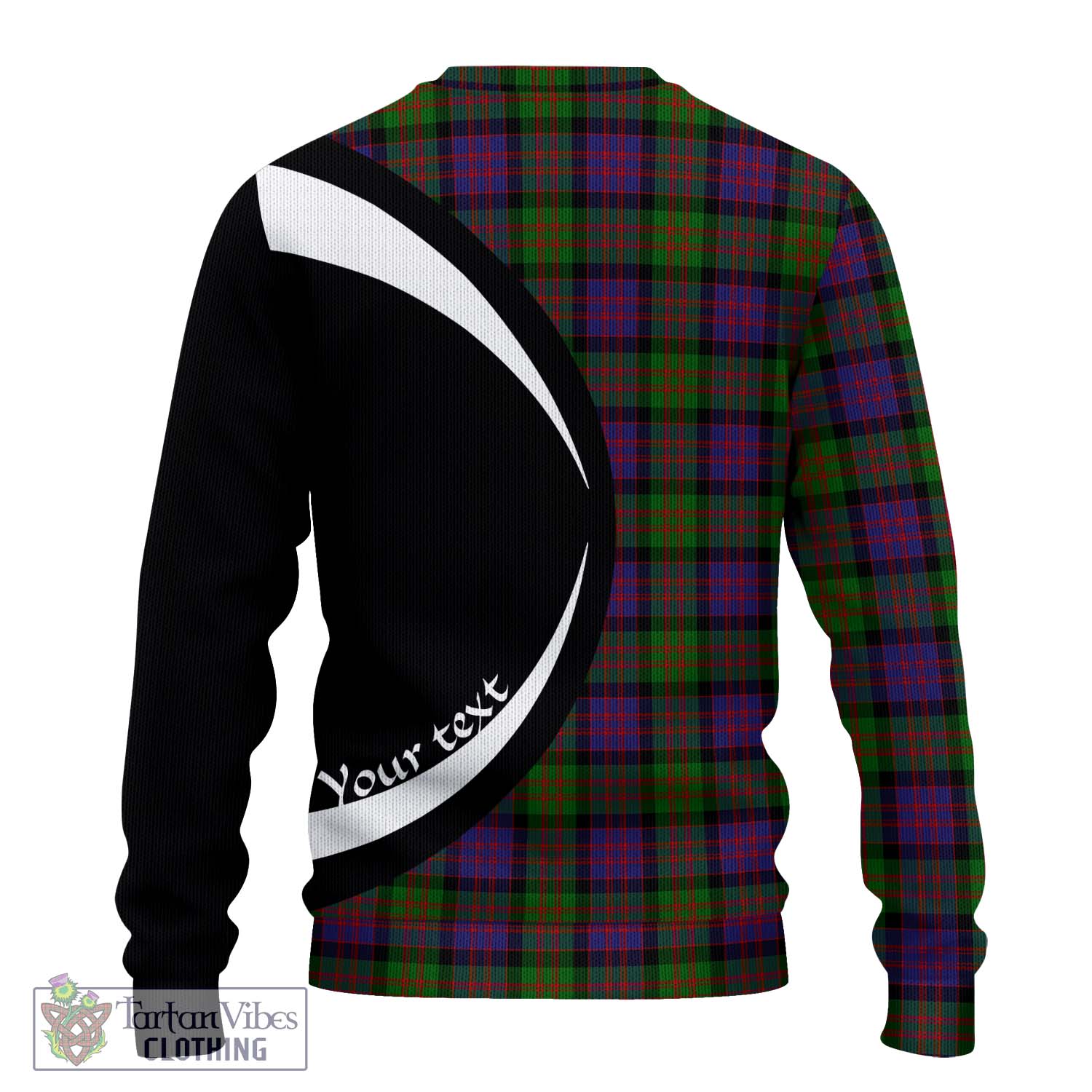 MacDonald (McDonald) Tartan Knitted Sweater with Family Crest Circle Style - Tartan Vibes Clothing