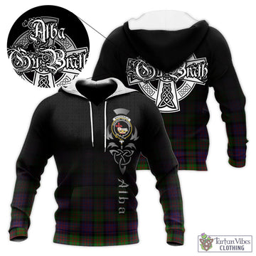 MacDonald (McDonald) Tartan Knitted Hoodie Featuring Alba Gu Brath Family Crest Celtic Inspired