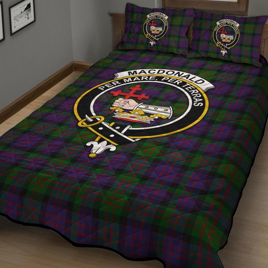 MacDonald (McDonald) Tartan Quilt Bed Set with Family Crest - Tartan Vibes Clothing