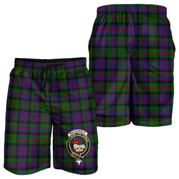 MacDonald (McDonald) Tartan Mens Shorts with Family Crest