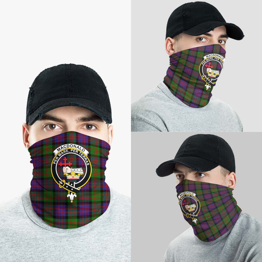 MacDonald Tartan Neck Gaiters, Tartan Bandanas, Tartan Head Band with Family Crest