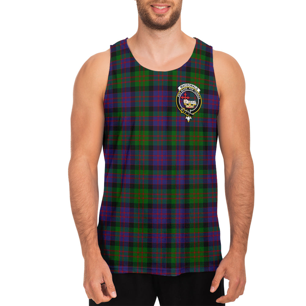 MacDonald (McDonald) Tartan Mens Tank Top with Family Crest - Tartan Vibes Clothing