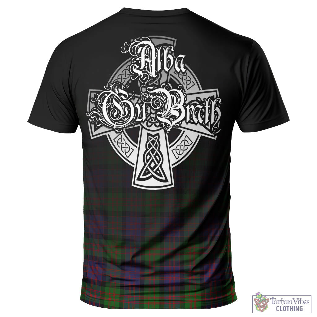 Tartan Vibes Clothing MacDonald Tartan T-Shirt Featuring Alba Gu Brath Family Crest Celtic Inspired