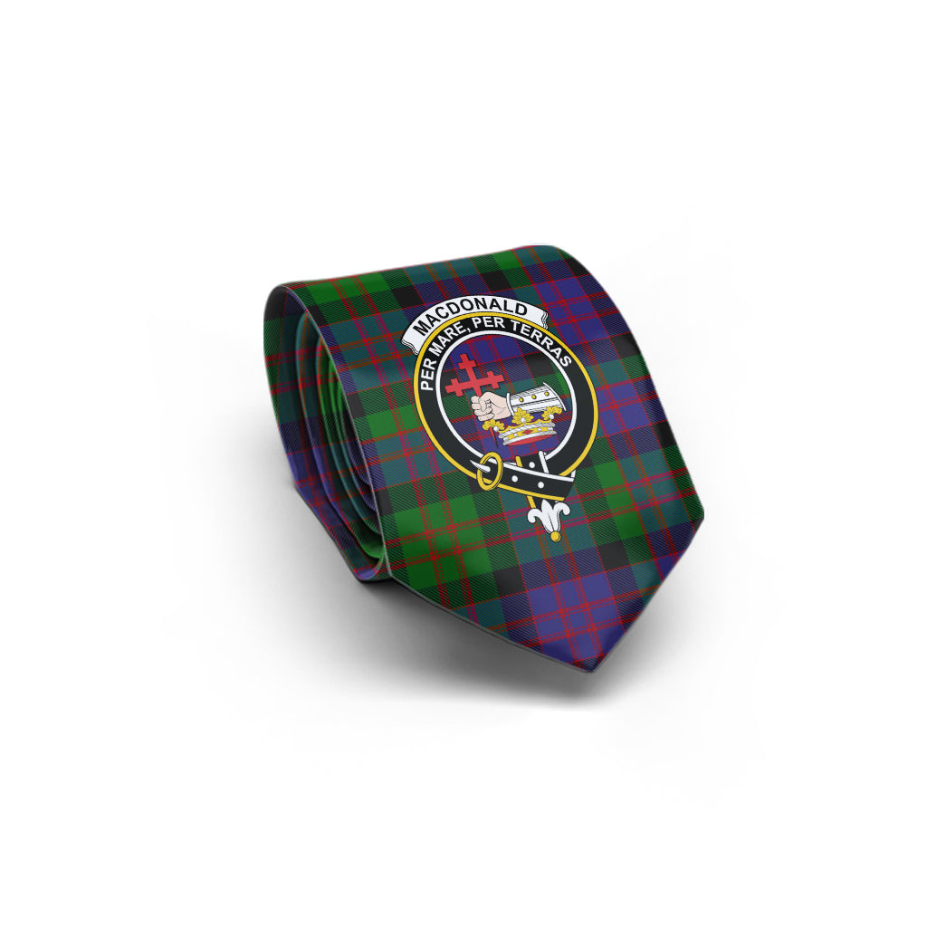 MacDonald (McDonald) Tartan Classic Necktie with Family Crest - Tartan Vibes Clothing