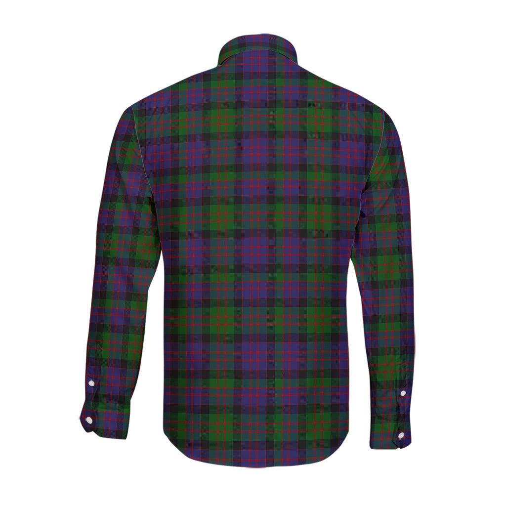 MacDonald (McDonald) Tartan Long Sleeve Button Up Shirt with Family Crest - Tartan Vibes Clothing