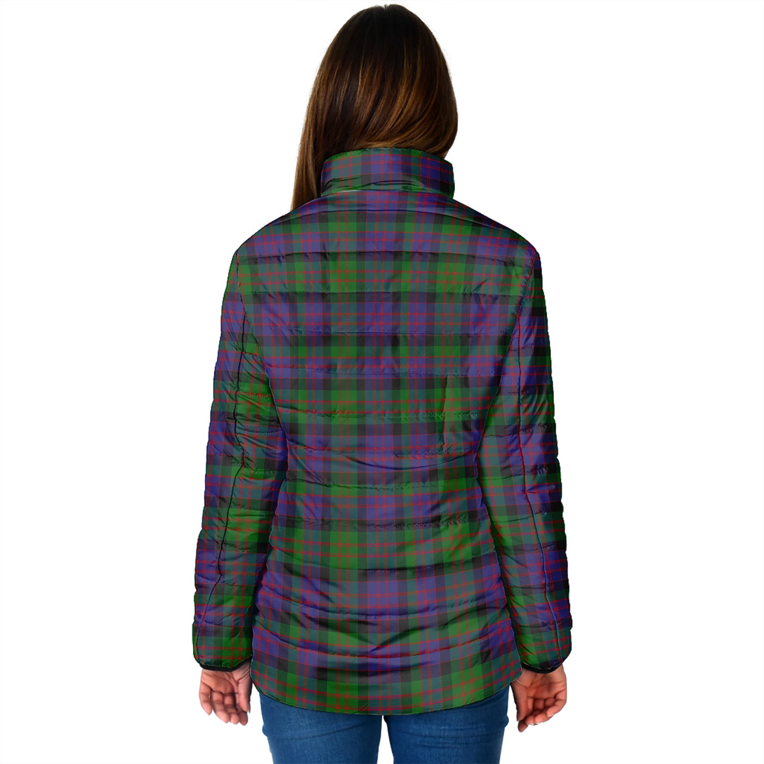 MacDonald (McDonald) Tartan Padded Jacket with Family Crest - Tartan Vibes Clothing