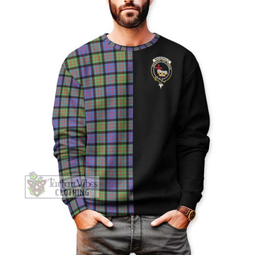 MacDonald Ancient Tartan Sweatshirt with Family Crest and Half Of Me Style