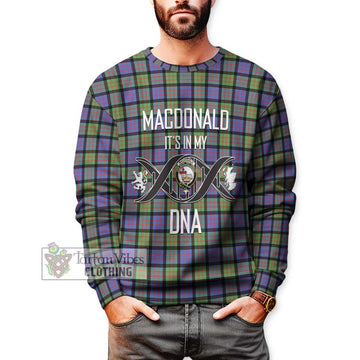 MacDonald Ancient Tartan Sweatshirt with Family Crest DNA In Me Style