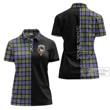 MacDonald Ancient Tartan Women's Polo Shirt with Family Crest and Half Of Me Style