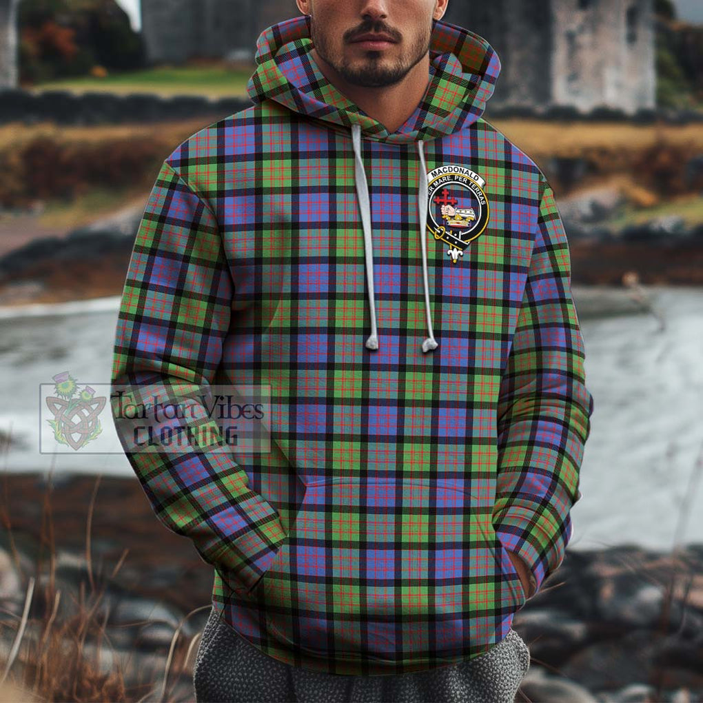 MacDonald Ancient Tartan Cotton Hoodie with Family Crest Pullover Hoodie XS - Tartan Vibes Clothing