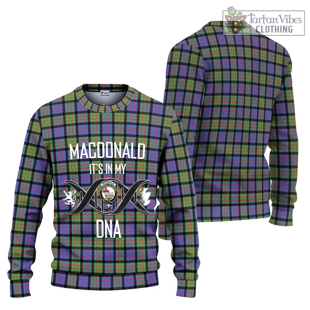 MacDonald Ancient Tartan Knitted Sweater with Family Crest DNA In Me Style Unisex - Tartanvibesclothing Shop