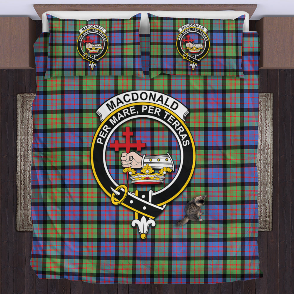 MacDonald Ancient Tartan Bedding Set with Family Crest US Bedding Set - Tartan Vibes Clothing