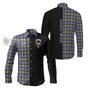 MacDonald Ancient Tartan Long Sleeve Button Shirt with Family Crest and Half Of Me Style