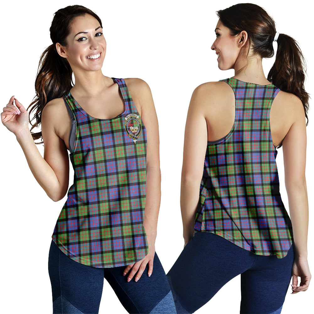 macdonald-ancient-tartan-women-racerback-tanks-with-family-crest