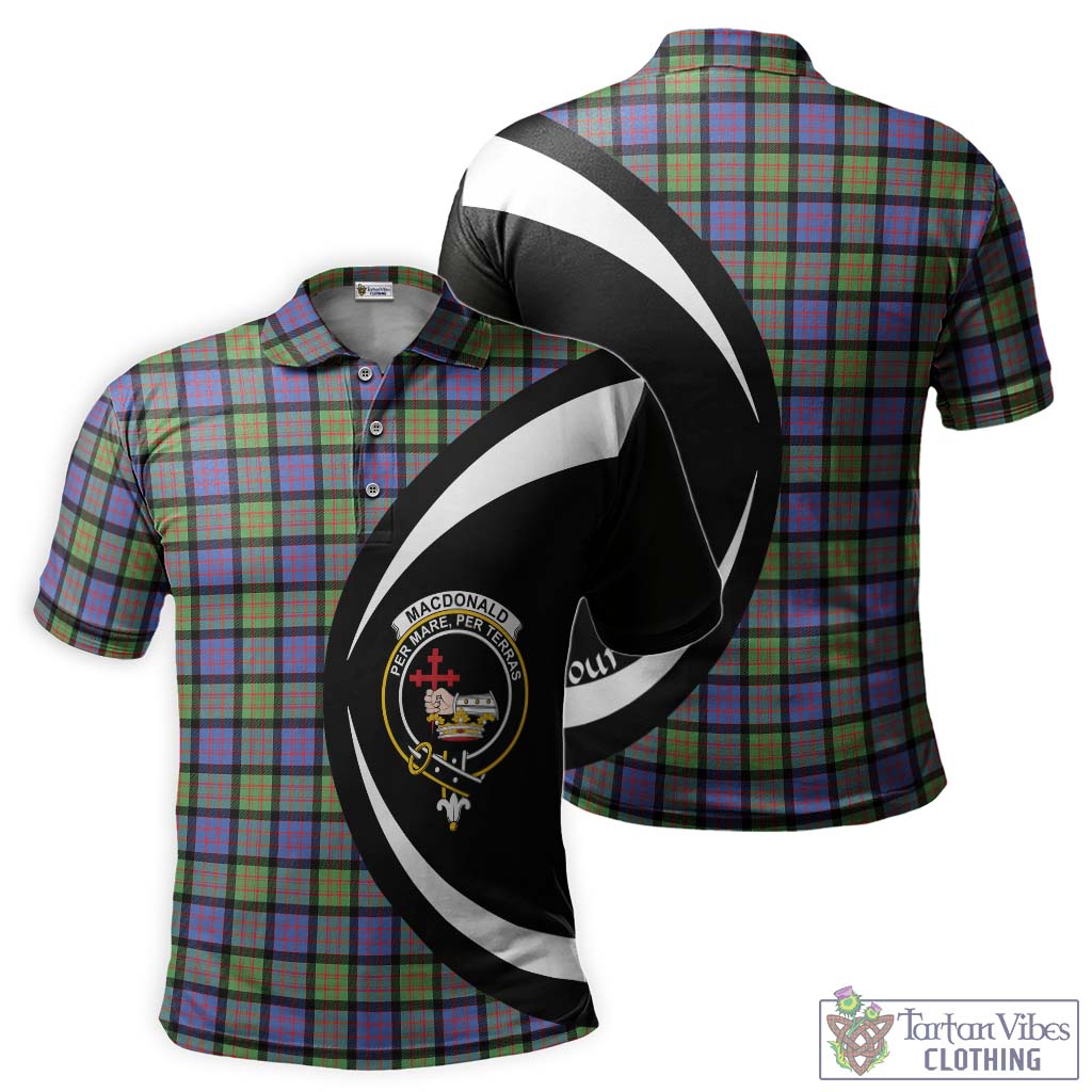 MacDonald Ancient Tartan Men's Polo Shirt with Family Crest Circle Style Kid - Tartan Vibes Clothing