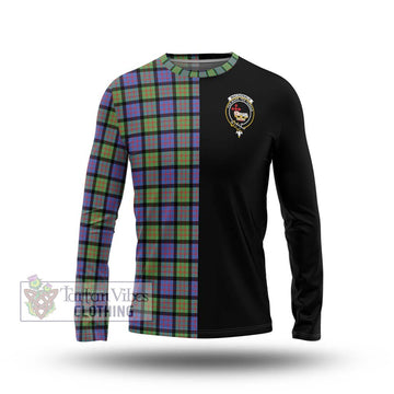 MacDonald Ancient Tartan Long Sleeve T-Shirt with Family Crest and Half Of Me Style