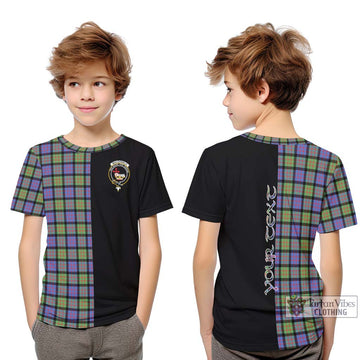 MacDonald Ancient Tartan Kid T-Shirt with Family Crest and Half Of Me Style