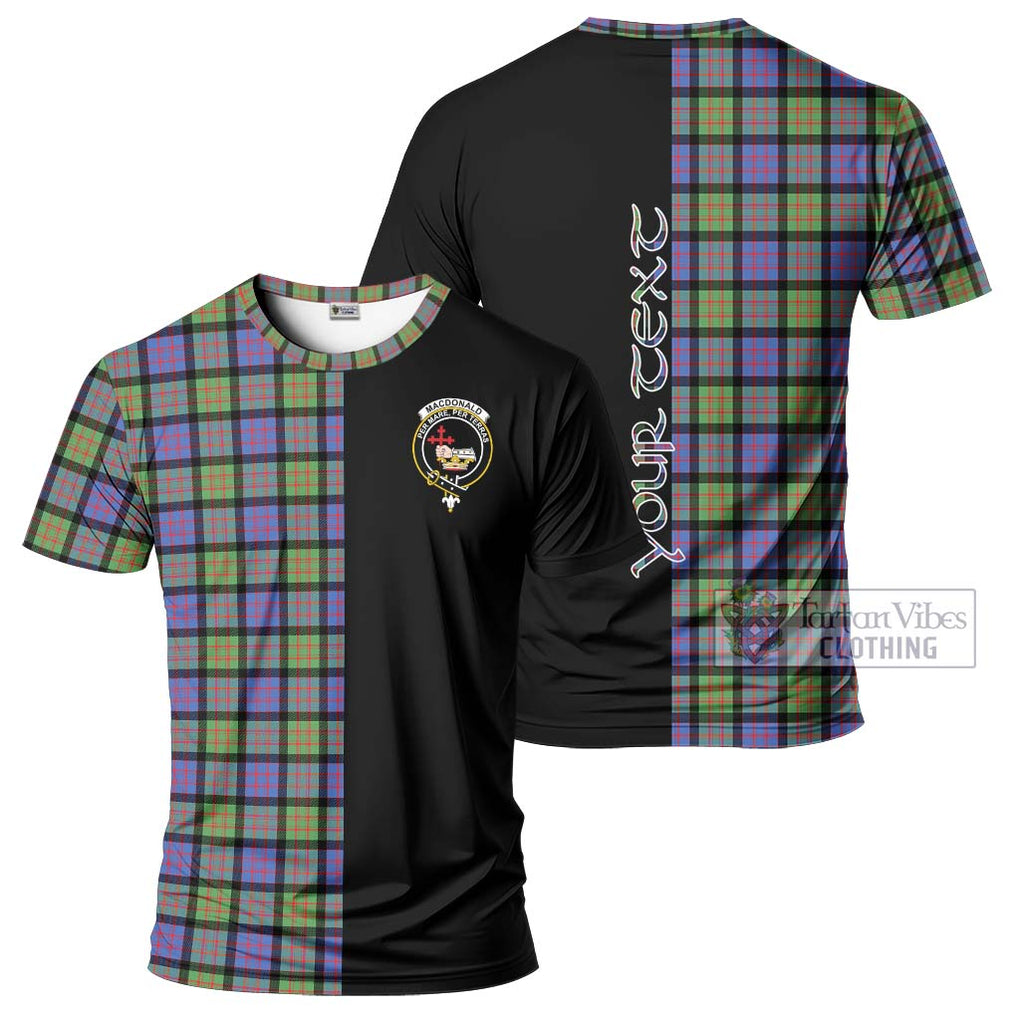 MacDonald Ancient Tartan T-Shirt with Family Crest and Half Of Me Style Kid's Shirt - Tartanvibesclothing Shop