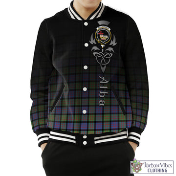 MacDonald Ancient Tartan Baseball Jacket Featuring Alba Gu Brath Family Crest Celtic Inspired