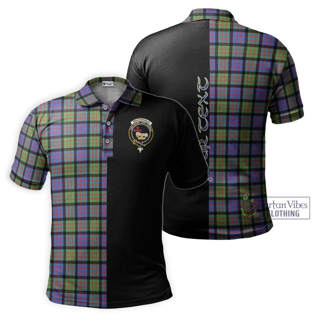 MacDonald Ancient Tartan Polo Shirt with Family Crest and Half Of Me Style Kid - Tartanvibesclothing Shop