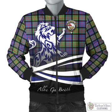 MacDonald Ancient Tartan Bomber Jacket with Alba Gu Brath Regal Lion Emblem