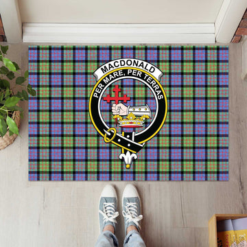 MacDonald Ancient Tartan Door Mat with Family Crest