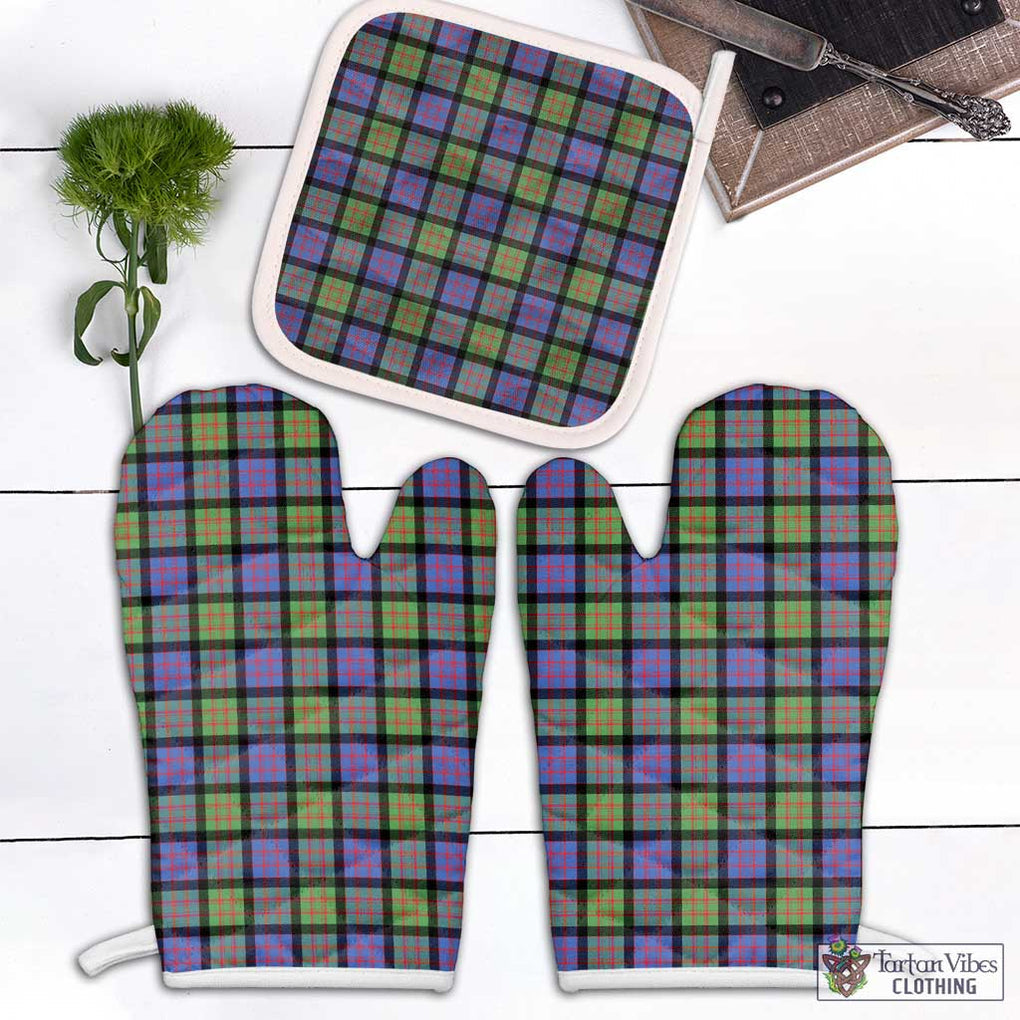 MacDonald Ancient Tartan Combo Oven Mitt & Pot-Holder Combo 1 Oven Mitt & 1 Pot-Holder White - Tartan Vibes Clothing