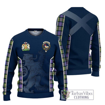 MacDonald Ancient Tartan Ugly Sweater with Family Crest and Lion Rampant Vibes Sport Style