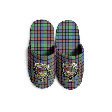 MacDonald Ancient Tartan Home Slippers with Family Crest