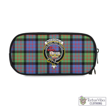 MacDonald Ancient Tartan Pen and Pencil Case with Family Crest