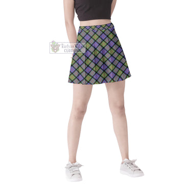 MacDonald Ancient Tartan Women's Plated Mini Skirt Cross Style