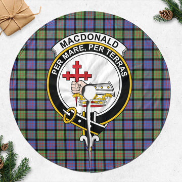 MacDonald Ancient Tartan Christmas Tree Skirt with Family Crest