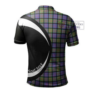 MacDonald Ancient Tartan Men's Polo Shirt with Family Crest Circle Style